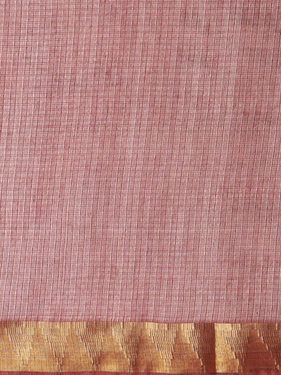Indiehaat | Hand Dyed Kota Silk Saree Brown