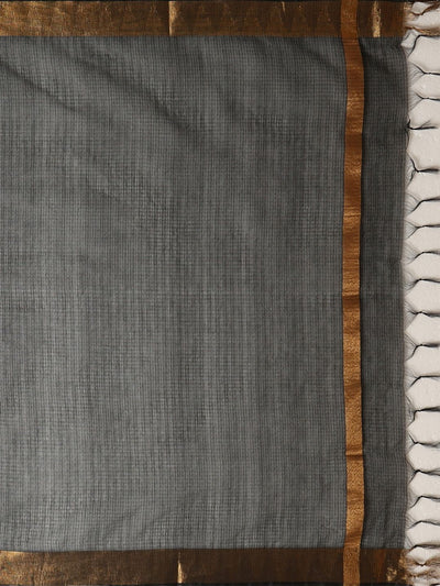 Indiehaat | Hand Dyed Kota Silk Saree Black