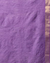 Indiehaat | Kota Silk Hand Dyed Zar Stripe Saree Purple