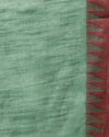 Indiehaat | Kota Silk Hand Dyed Jacquard Saree Green
