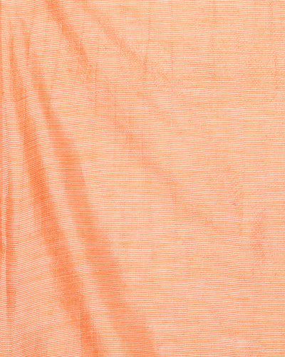 Indiehaat | Kota Silk Hand Dyed Temple Border Saree Orange