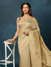 Indiehaat | Kota Silk Hand Dyed Plain Saree Gold