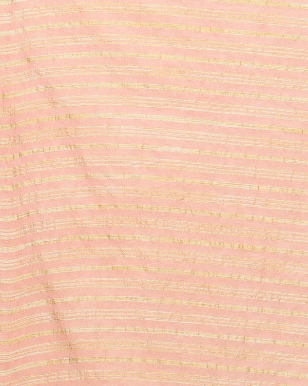 Indiehaat | Kota Silk Hand Dyed Plain Saree Peach