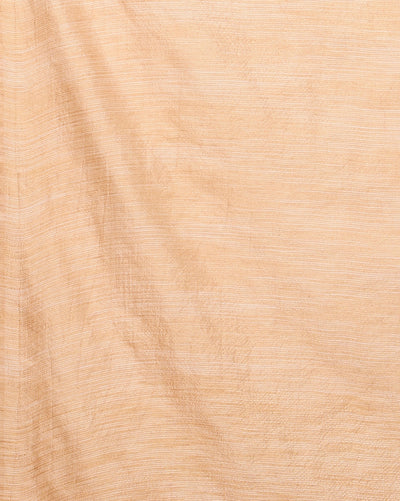 Indiehaat | Kota Silk Hand Dyed Plain Saree Peach