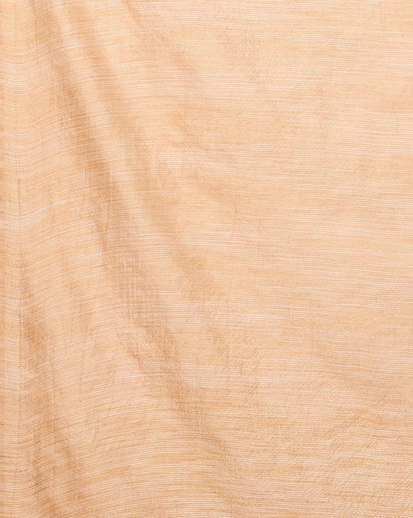 Indiehaat | Kota Silk Hand Dyed Plain Saree Peach