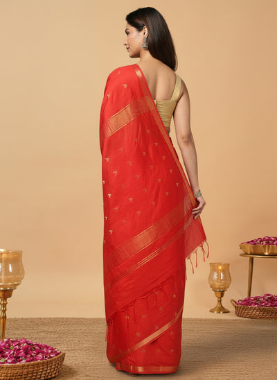 Mridula Kota Silk Saree Red