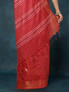 Indiehaat | Kota Silk Hand Dyed Jacquard Saree Brown