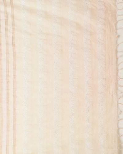 Indiehaat | Kota Silk Hand Dyed Kantha Saree Maroon