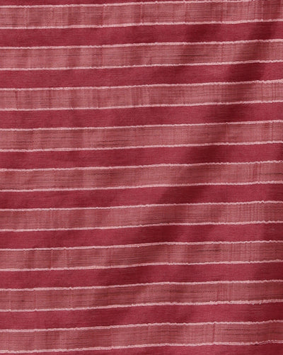 Indiehaat | Kota Silk Hand Dyed Kantha Saree Maroon