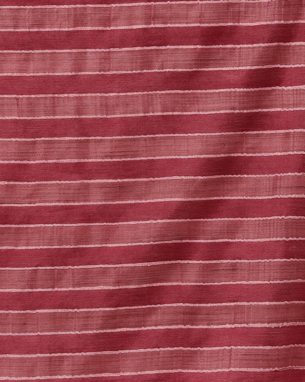 Indiehaat | Kota Silk Hand Dyed Kantha Saree Maroon