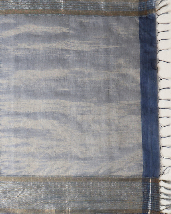 Indiehaat | Kota Silk Banarasi Border Hand Dyed Saree Pink