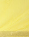 Indiehaat | Kota Banarasi Silk Hand Dyed Saree Yellow