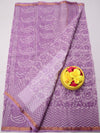 Indiehaat|Kota Doria Handloom Batik Saree Purple