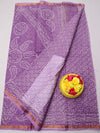 Indiehaat|Kota Doria Handloom Batik Saree Purple