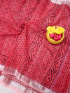 Indiehaat | Kota Doria Blockprint Saree 