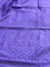 Indiehaat | Chikankari Pure Chanderi Silk Saree Blue