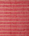 Stunning Pure Linen Striped Red & Yellow Saree