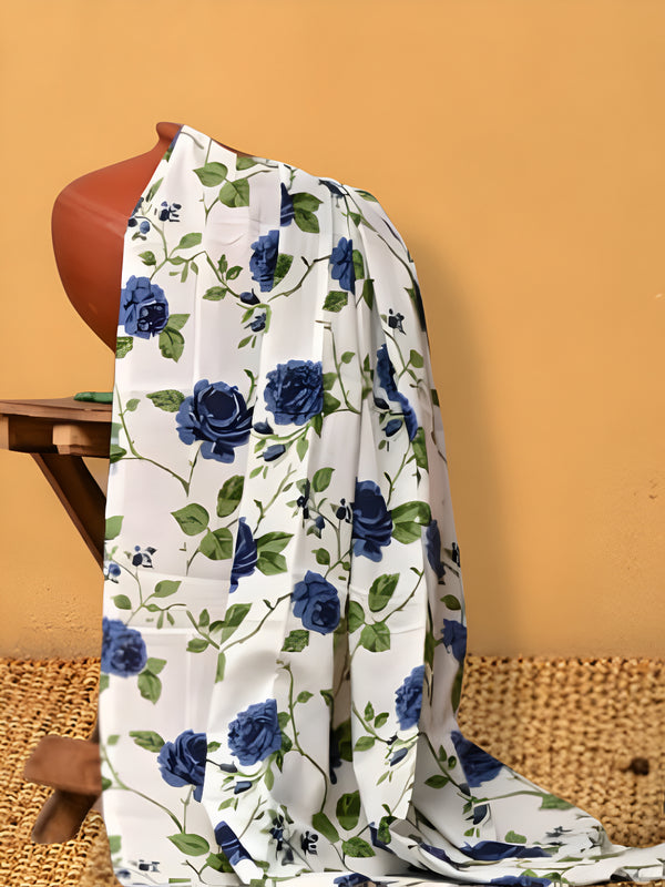 Indiehaat | Hand Dyed Khadi Cotton Saree Multicolor