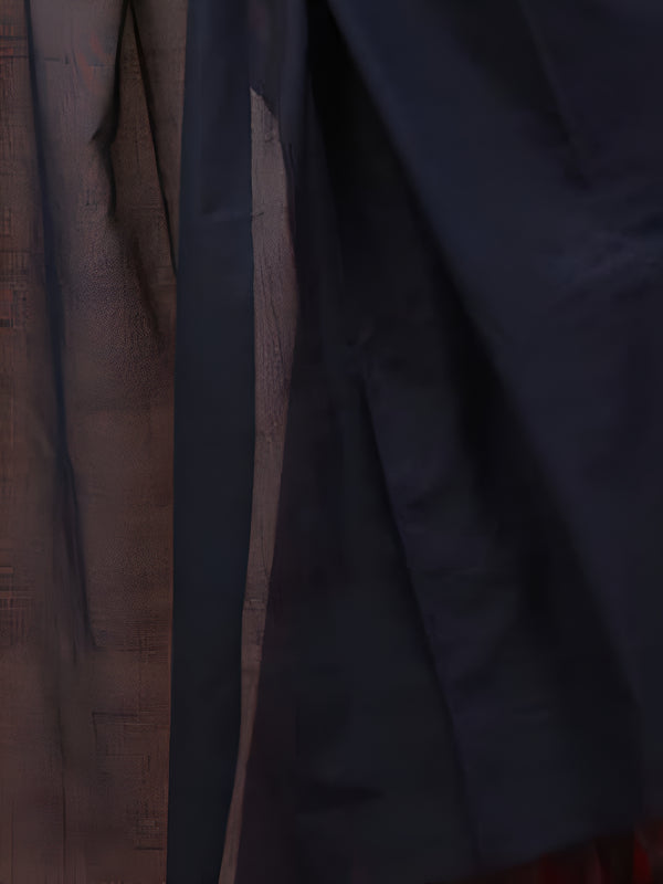 Indiehaat | Hand Dyed Khadi Cotton Saree Red