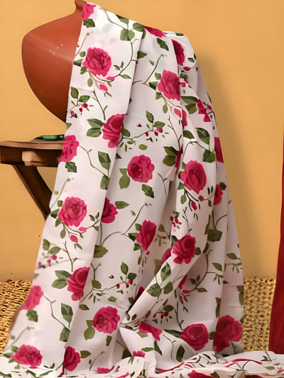 Indiehaat | Hand Dyed Khadi Cotton Saree Multicolor