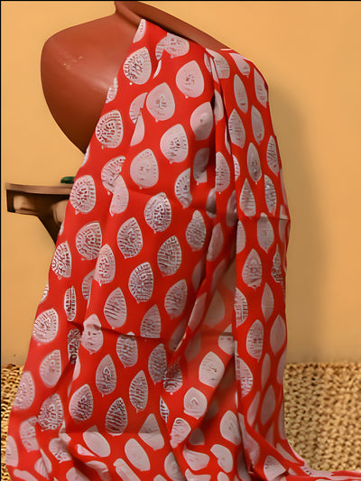 Indiehaat | Hand Dyed Khadi Cotton Saree Green