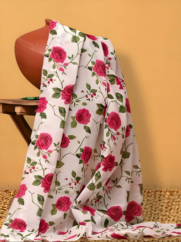 Indiehaat | Hand Dyed Khadi Cotton Saree Multicolor