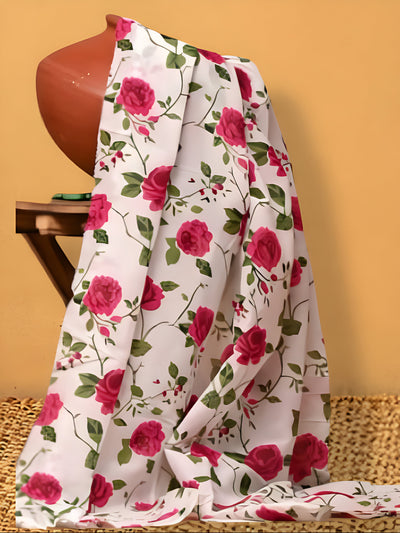 Indiehaat | Hand Dyed Khadi Cotton Saree Multicolor