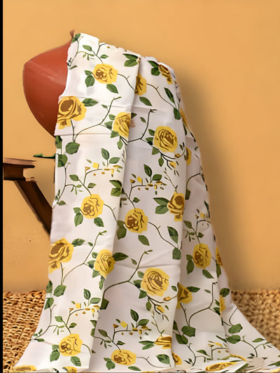 Indiehaat | Hand Dyed Khadi Cotton Saree Blue