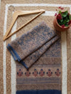 Indiehaat | Kota Doria Hand Block Print Multicolor Saree