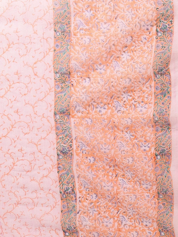 Indiehaat | Pure Kota Doria Blockprint Suit Pink