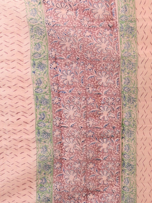 Indiehaat | Pure Kota Doria Blockprint Suit Purple