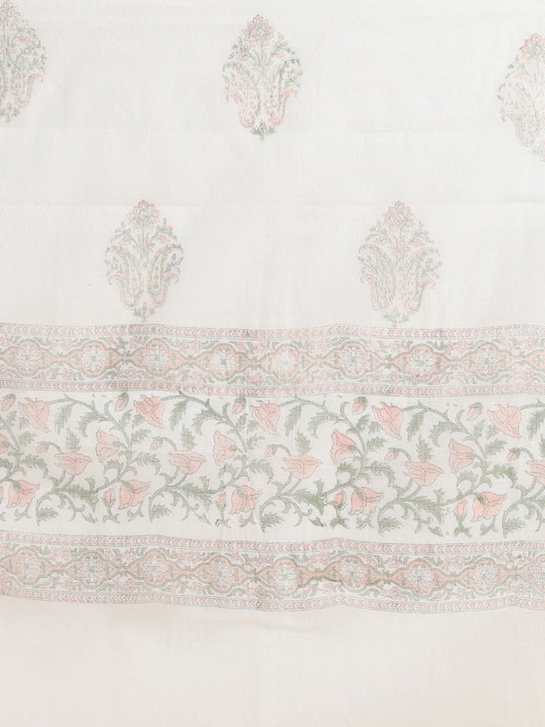 Indiehaat | Pure Kota Doria Blockprint Suit Multicolor