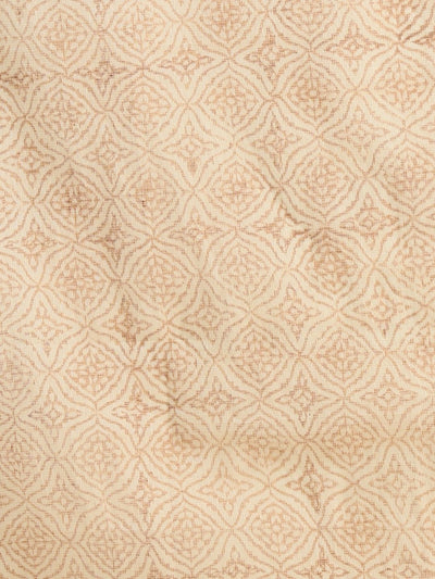 Indiehaat | Pure Kota Doria Blockprint Suit Yellow