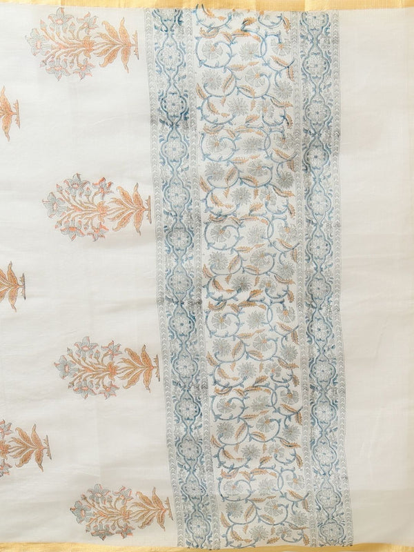 Indiehaat | Pure Kota Doria Blockprint Suit White