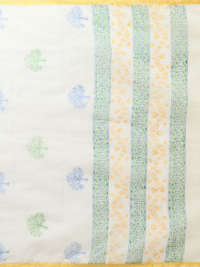 Indiehaat | Pure Kota Doria Blockprint Suit Green