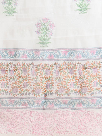 Indiehaat | Pure Kota Doria Blockprint Suit Purple