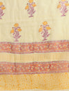 Indiehaat | Pure Kota Doria Blockprint Suit Yellow