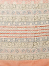 Indiehaat | Kota Doria Hand Block Print Multicolor Saree