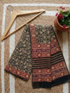 Indiehaat | Kota Doria Hand Block Print Multicolor Saree