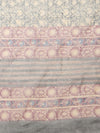 Indiehaat | Kota Doria Hand Block Print Multicolor Saree