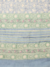 Indiehaat | Kota Doria Hand Block Print Multicolor Saree