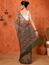 Indiehaat | Kota Doria Hand Block Print Multicolor Saree