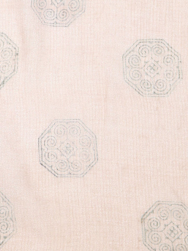Indiehaat | Kota Doria Hand Block Print Multicolor Saree