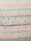 Indiehaat | Kota Doria Hand Block Print Multicolor Saree