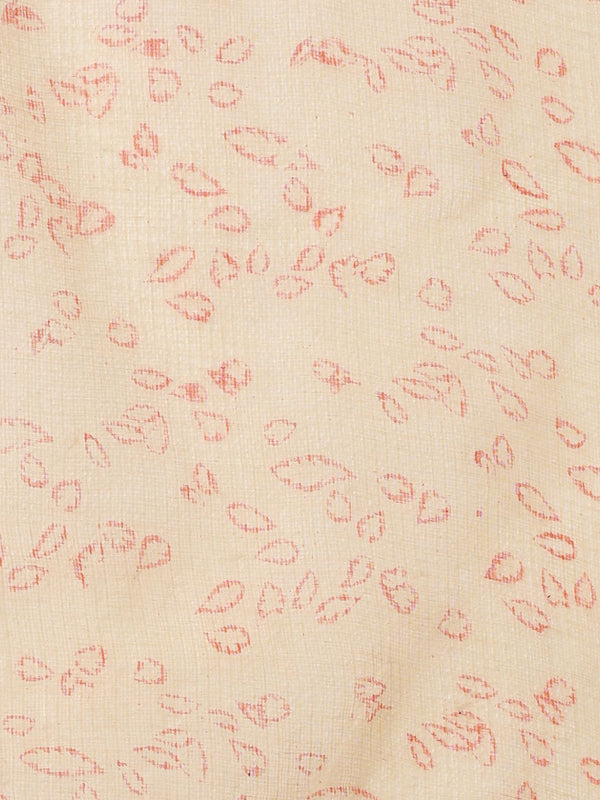Indiehaat | Kota Doria Hand Block Print Multicolor Saree