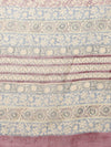 Indiehaat | Kota Doria Hand Block Print Multicolor Saree