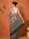Indiehaat | Kota Doria Hand Block Print Multicolor Saree