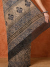Indiehaat | Kota Doria Hand Block Print Multicolor Saree