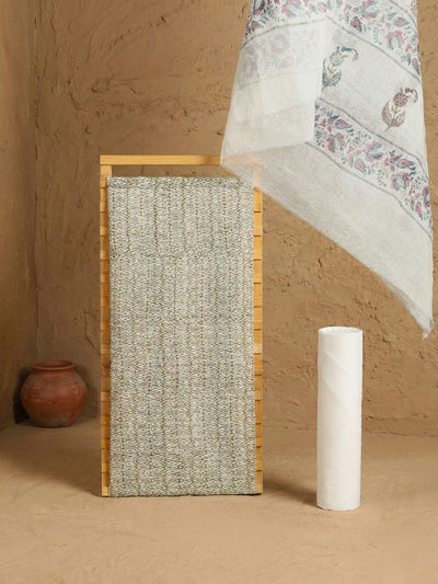 Indiehaat | Pure Kota Doria Blockprint Suit White