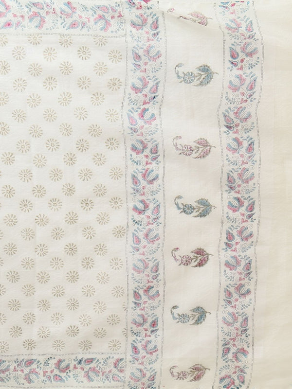 Indiehaat | Pure Kota Doria Blockprint Suit White